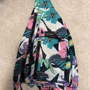 VERA BRADLEY ReActive Sling Backpack Purse - Island Floral